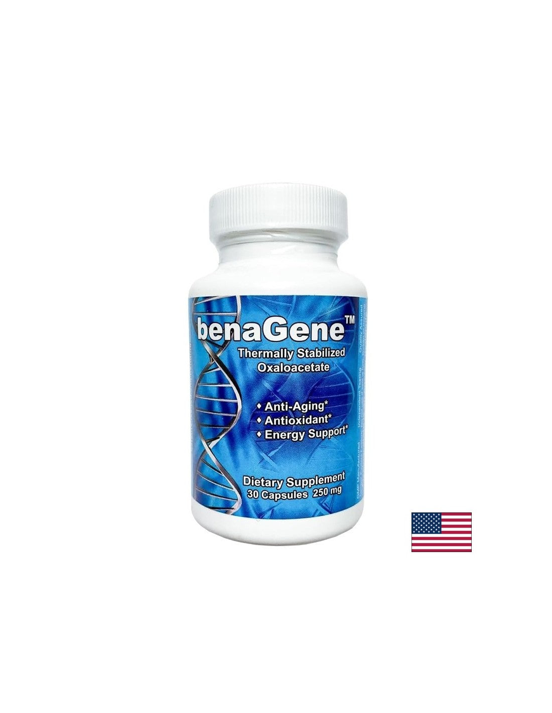 Sănătatea femeii și anti-îmbătrânire - Acid oxaloacetic stabilizat termic benaGene, 30 capsule