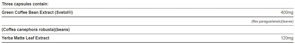 Extract de boabe de cafea verde 400 mg / Svetol - 42 capsule