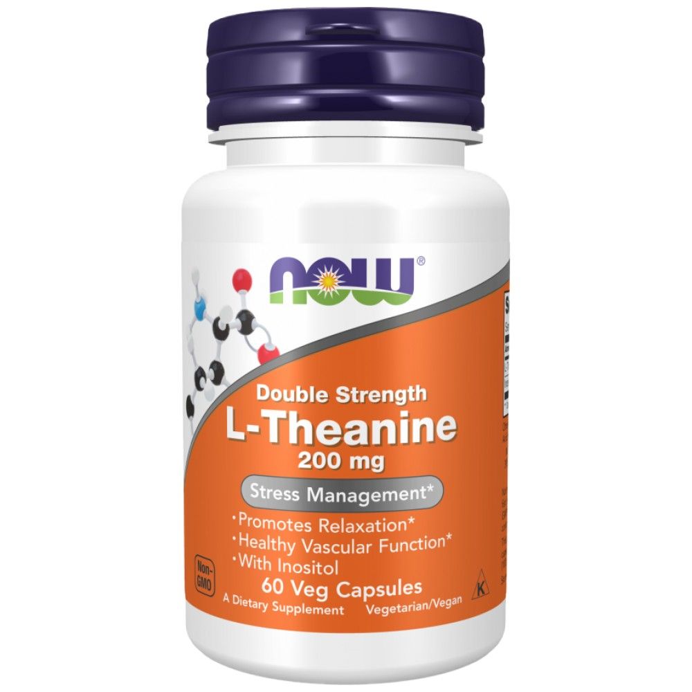 L-Teanina 200 mg / Dubla putere - 60 capsule