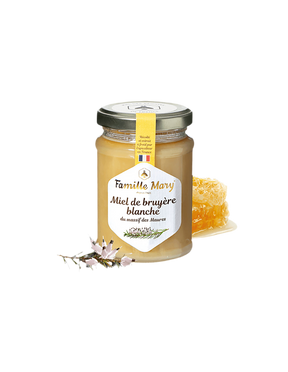 Honey from flowers of white heather - Miel de bruyère blanche, 230 g - Nutra Best Europe