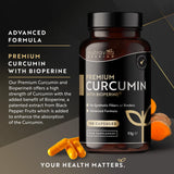 Curcumină Premium 95% Curcuminoide cu Bioperine® – 120 capsule
