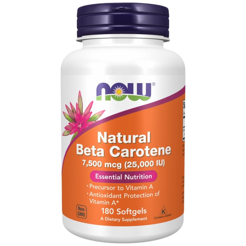 Betacaroten natural 25.000 UI - 180 capsule de gel