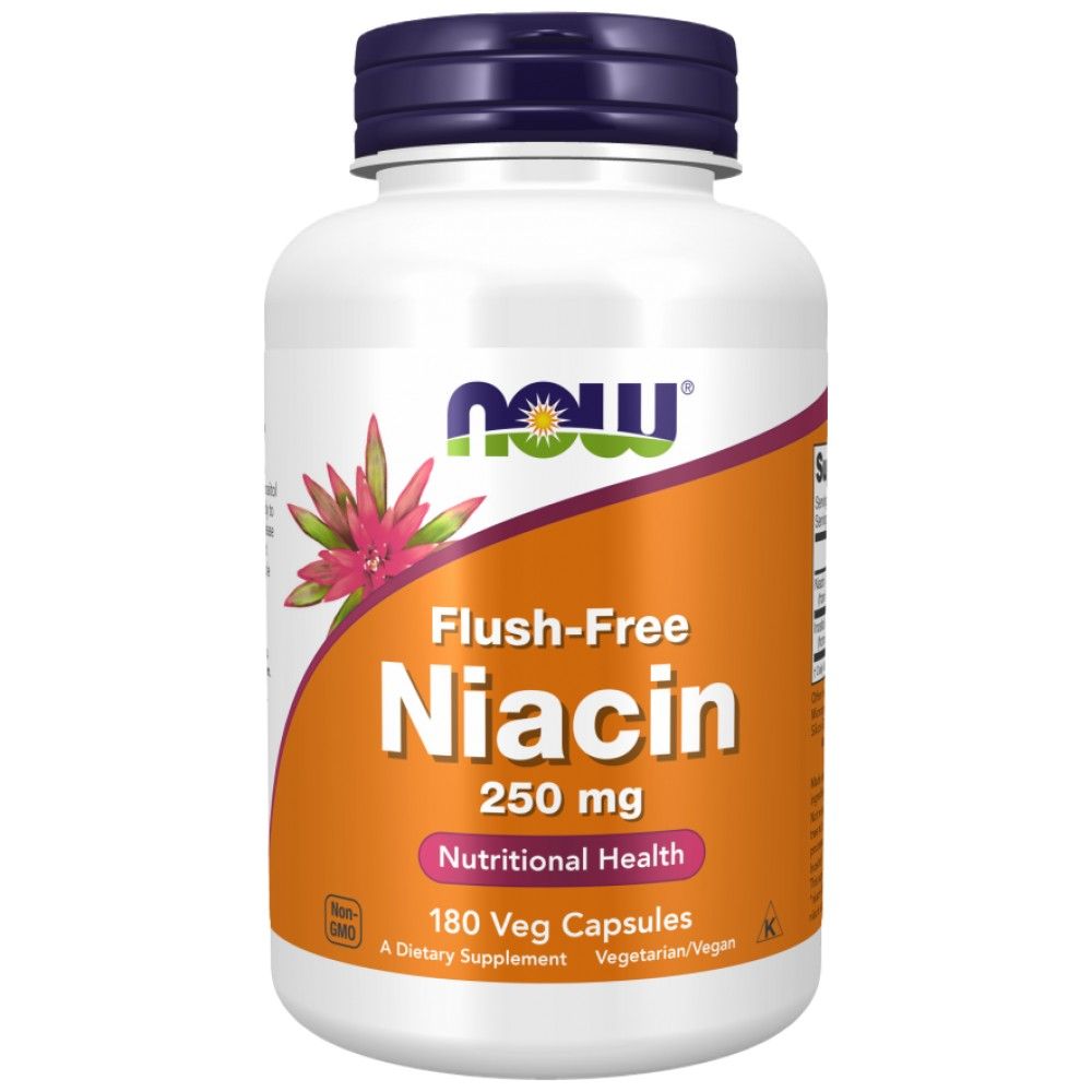 Niacin fără flush 250 mg - 180 capsule
