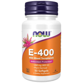 Vitamin E-400 IU MT - 50 Gel capsules - Nutra Best Europe