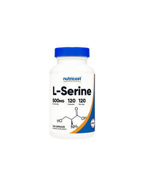 Memory and concentration - L-Serine, 500 mg/120 capsules Nutricost - Nutra Best Europe