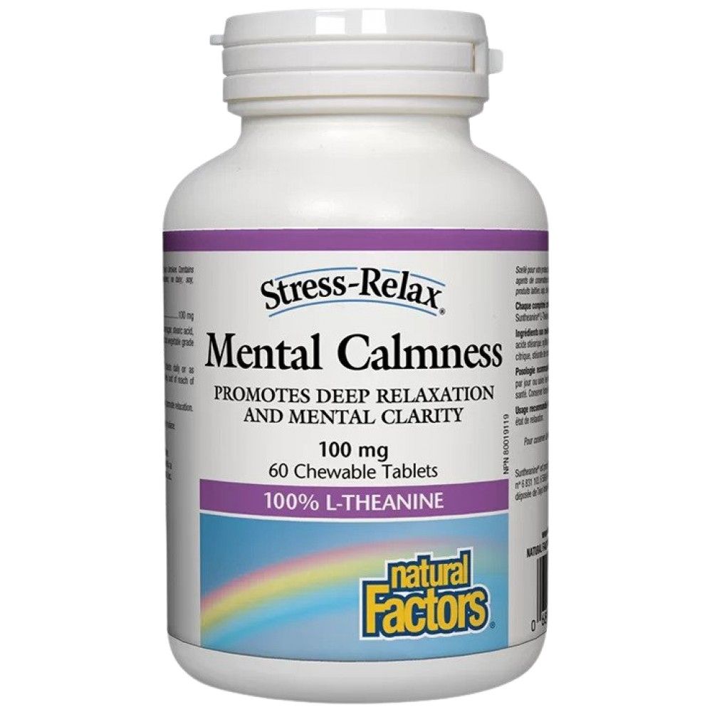 Calm mental L-teanina 100 mg - 60 tablete masticabile