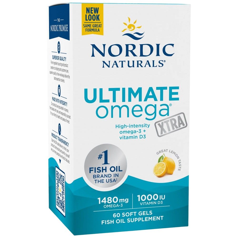 Ultimate Omega Xtra | Cu Vitamina D3 - 60 capsule de gel