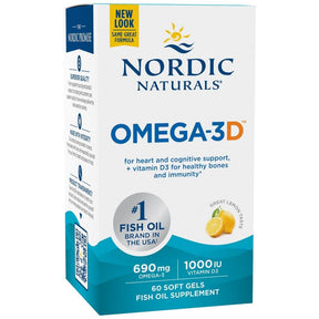 Omega-3D 690 mg - 60 Softgels - Nutra Best Europe