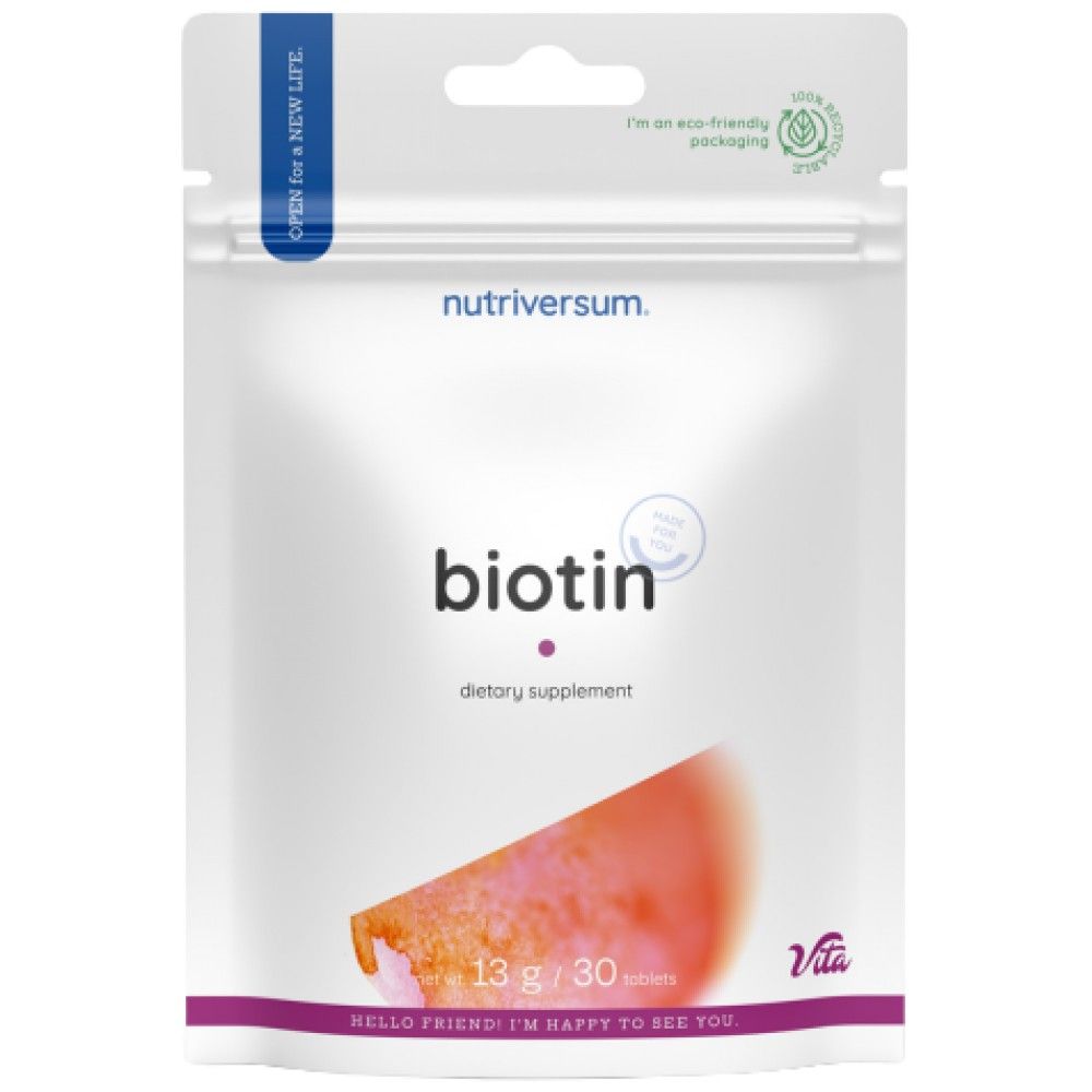 Biotină 5000 mcg - 30 tablete