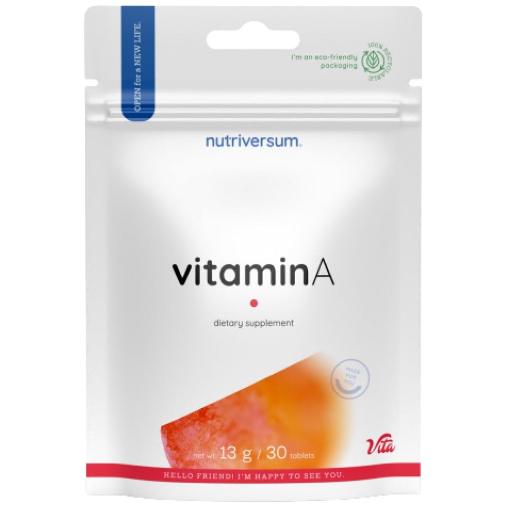 Vitamina A 2500 mcg - 30 tablete