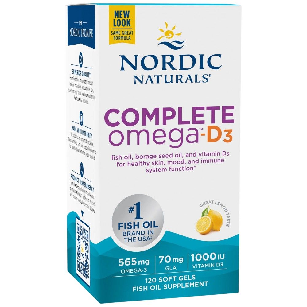 Complete Omega-D3 565 mg - 120 capsule de gel