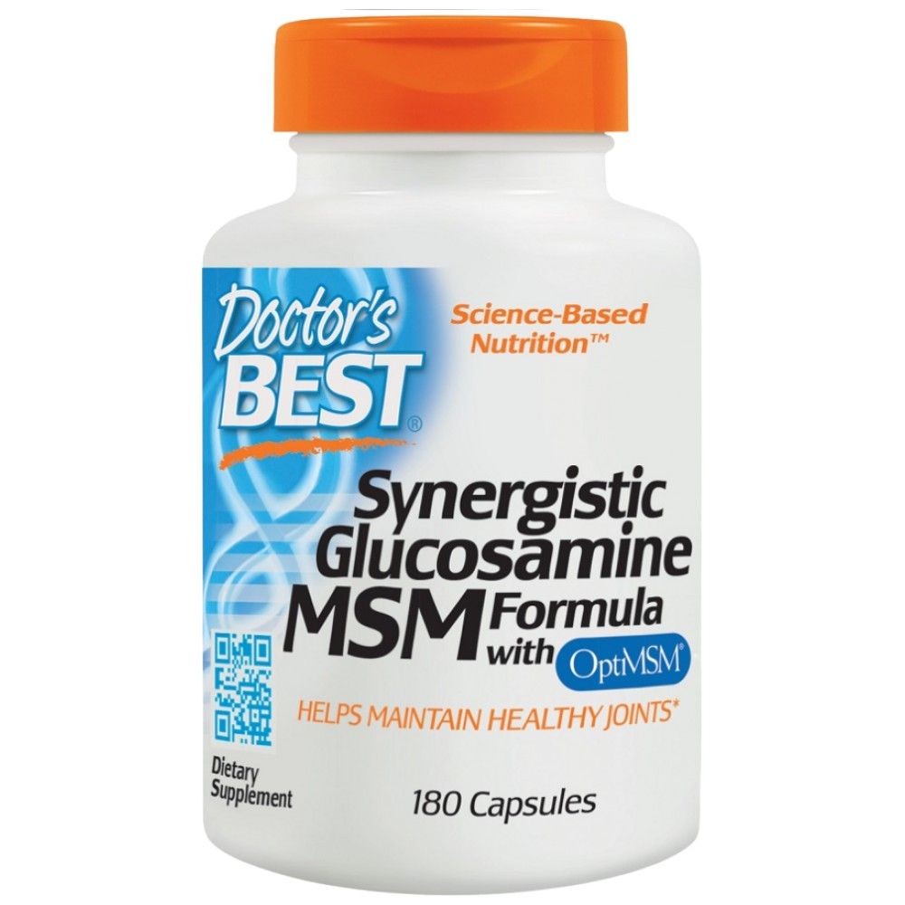Formula Sinergică de Glucozamină MSM | Cu OptiMSM - 180 capsule