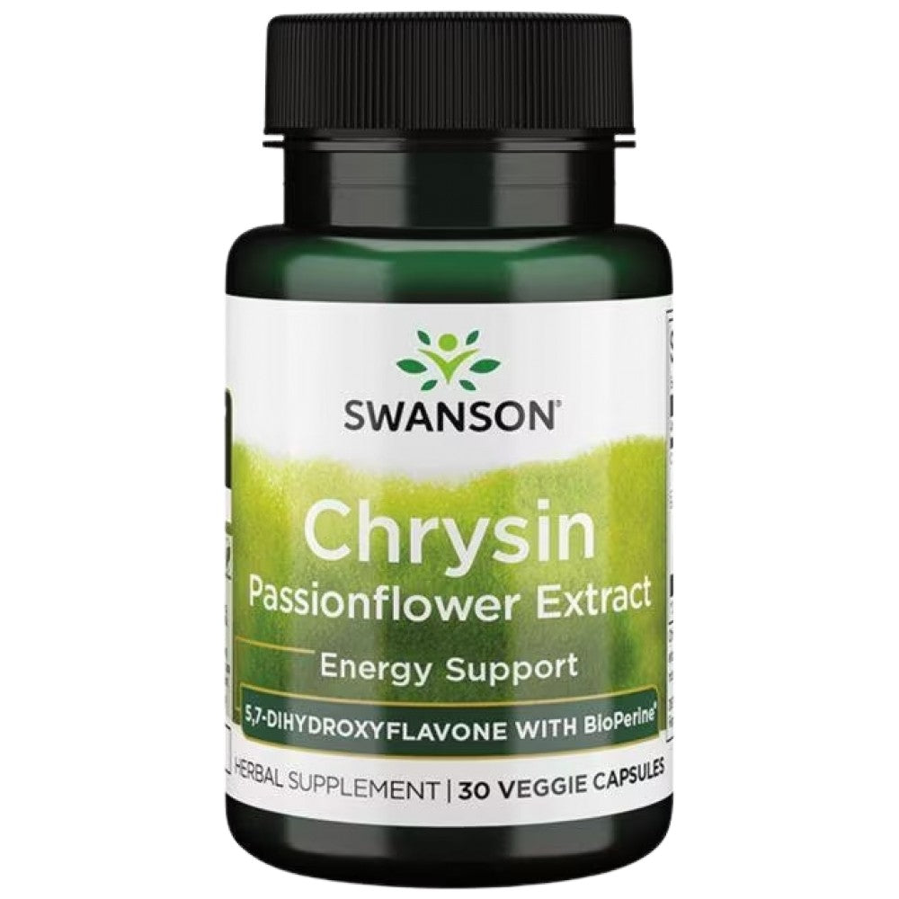 Chrysin | Cu extract de floarea pasiunei - 30 capsule