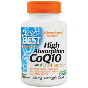 BEST CoQ10 with Bioperine 400 mg - 60 capsules - Nutra Best Europe