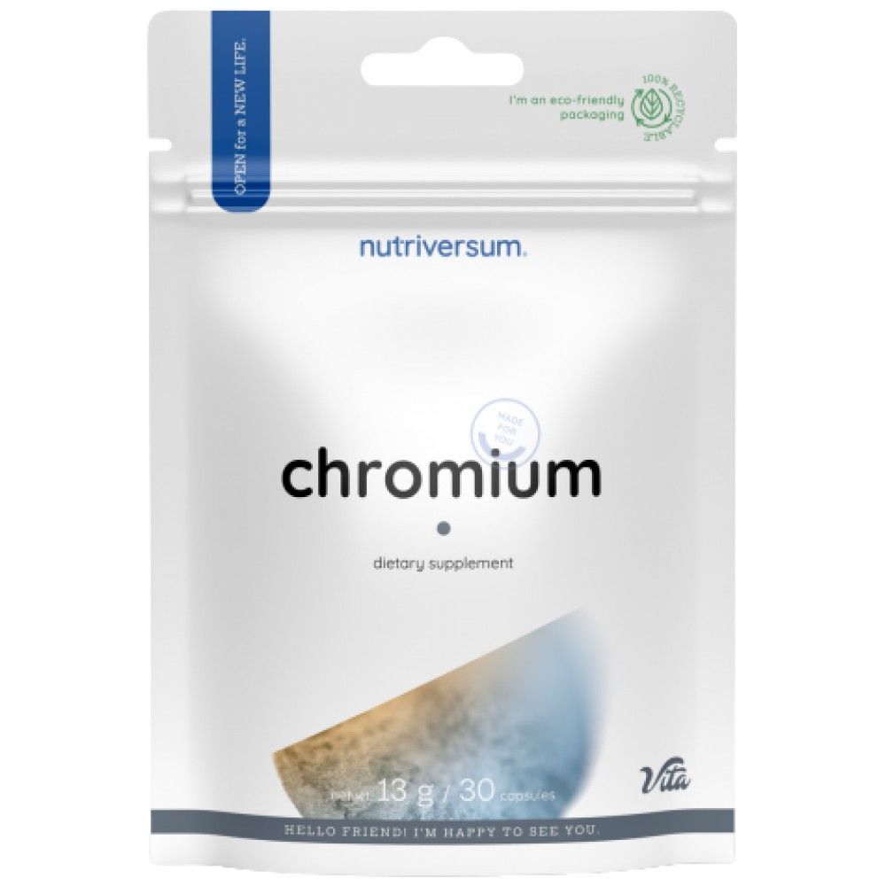 Tableta de crom | 200 mcg picolinat de crom - 30 tablete