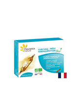 Articulații sănătoase - Turmeric + Gheara Diavolului și Coada Calului Organic, 10 fiole de băut Fleurance Nature