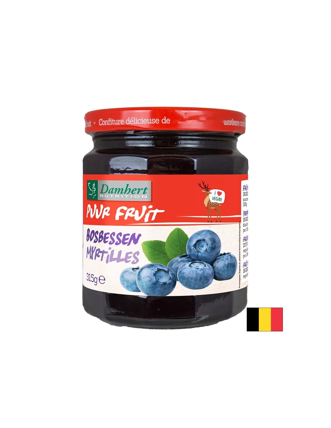 Dulceață de afine 100% (fără zahăr), 315 g