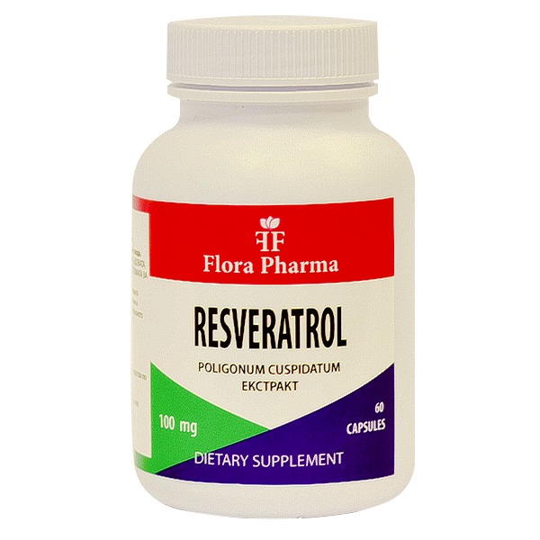 RESVERATROL 100 mg/60 capsule, 60 doze/ FLORA PHARMA