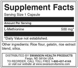 L-Metionină 100% pură 500 mg - 30 capsule