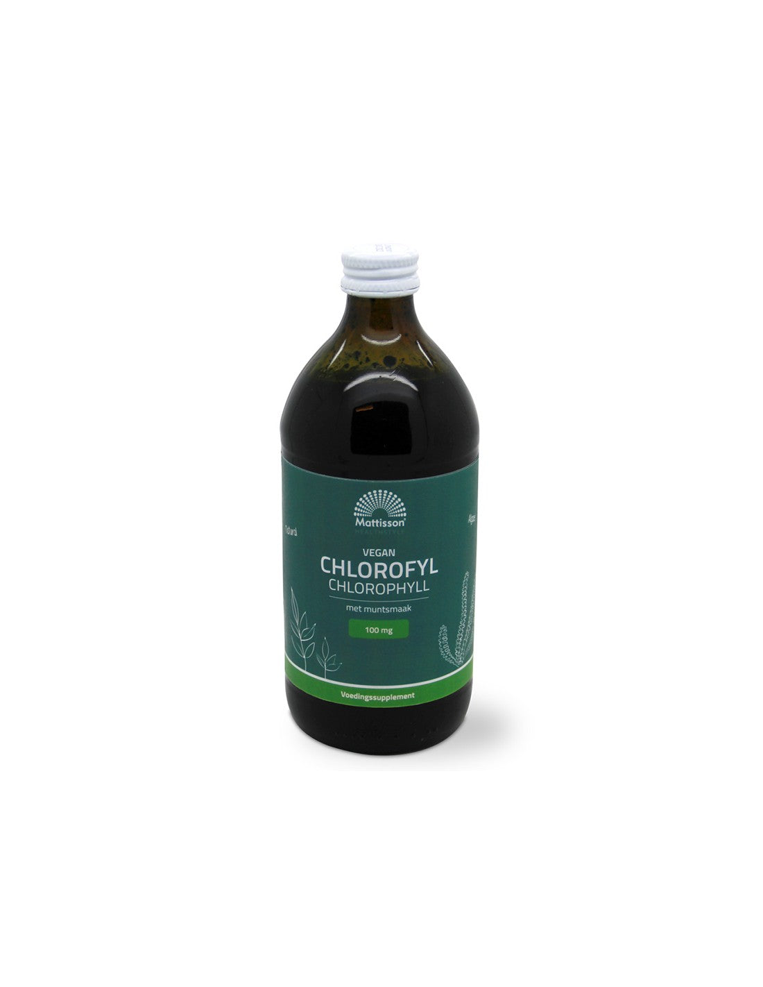 Detoxifiere - Clorofila, 100 mg x 500 ml, aroma de menta