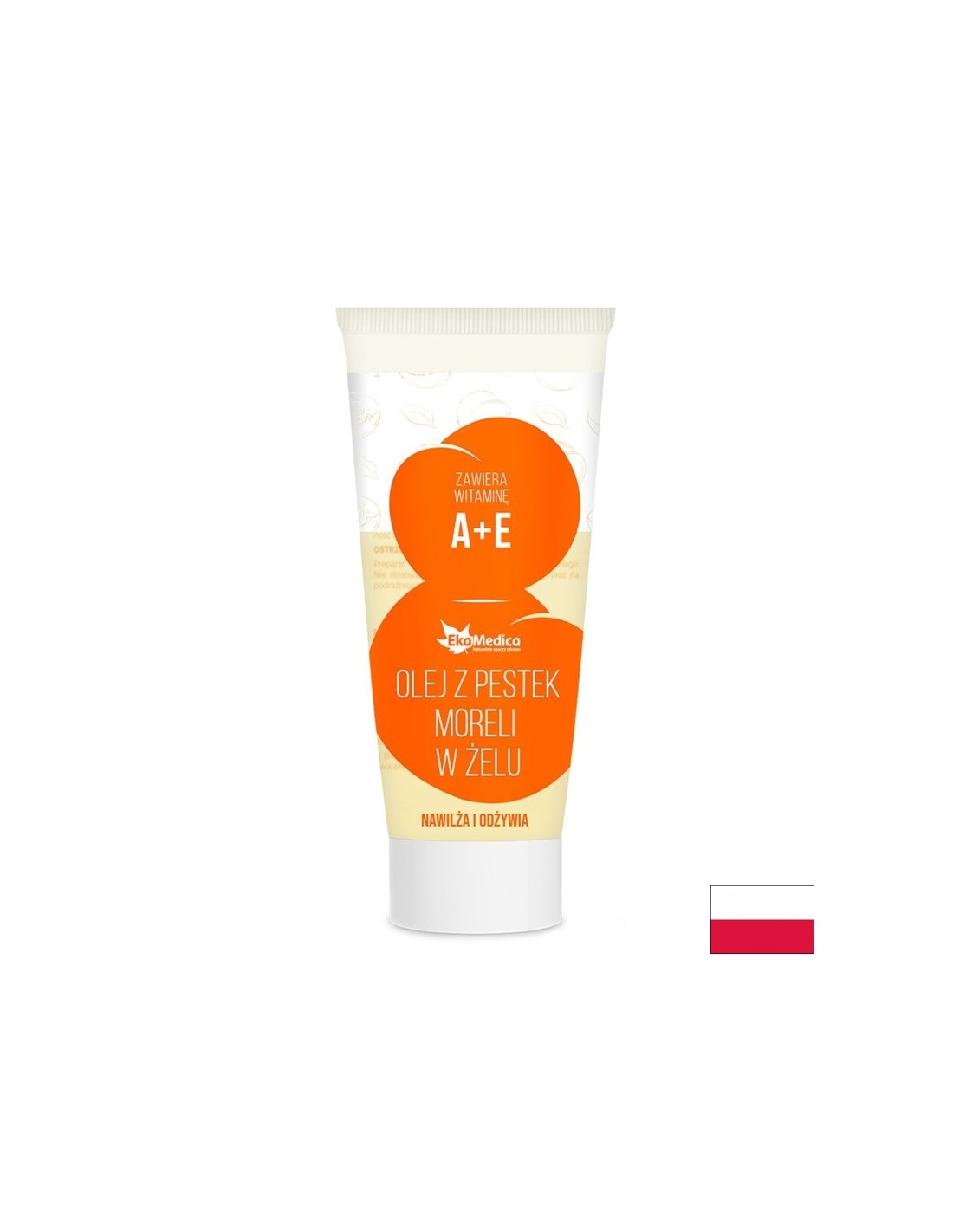 Gel pentru mâini și corp cu ulei de miez de caise, 100 ml EkaMedica