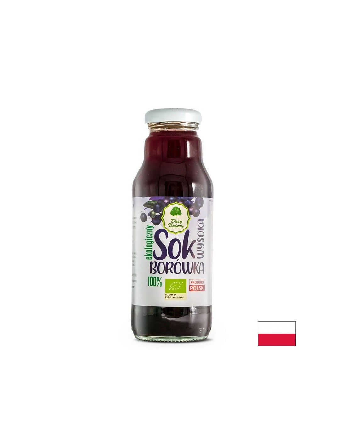 Suc de afine american 100% Bio, 270 ml Dary Natury
