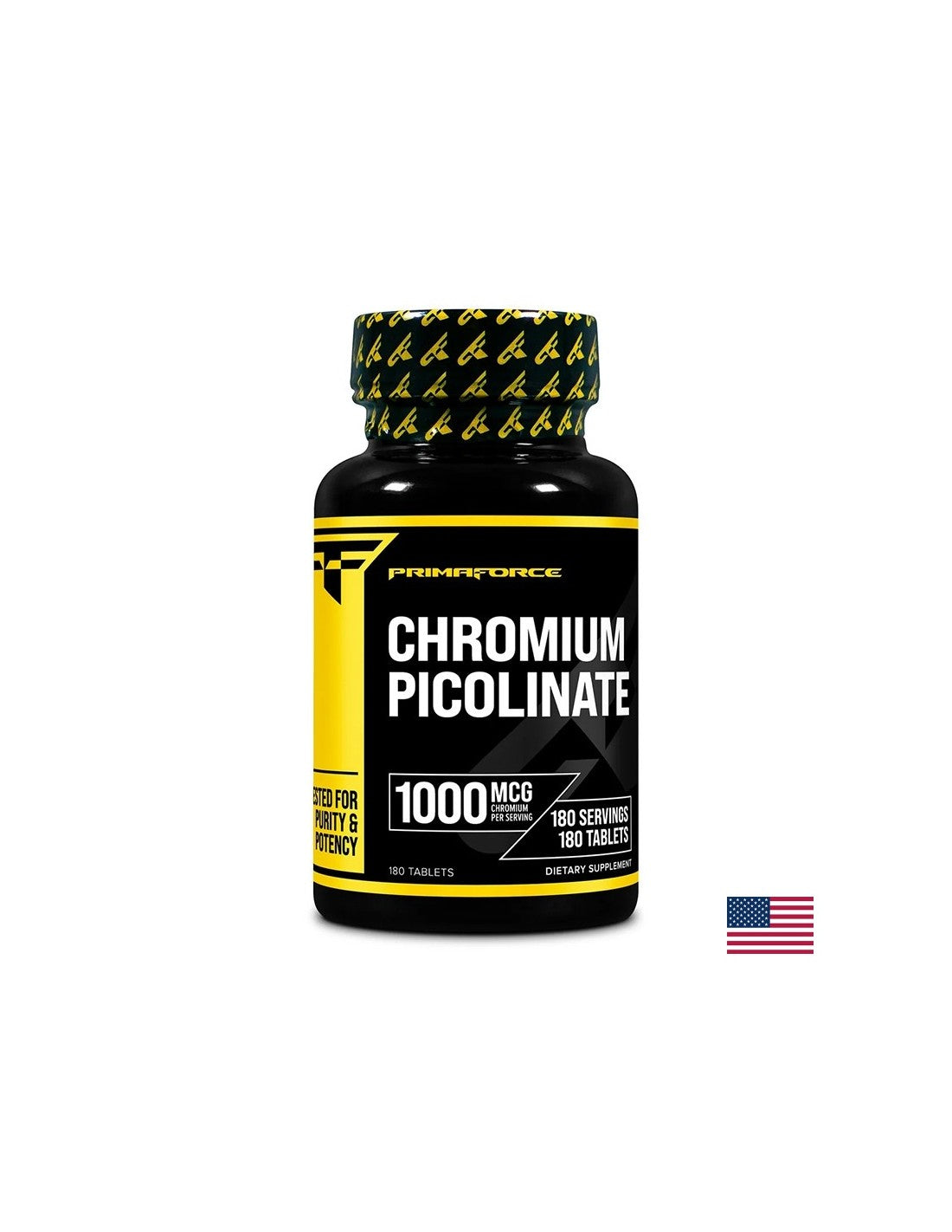 Controlul zahărului din sânge - Crom (picolinat), 1000 µg x 180 comprimate
