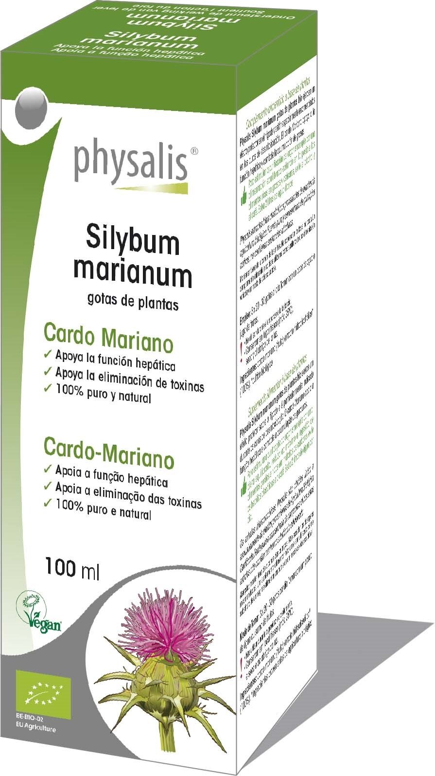 Picaturi de ciulin de lapte Bio (tinctura din plante) 100ml - PHYSALIS