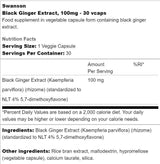 Extract de ghimbir negru 100 mg 30 capsule