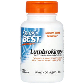 BEST Lumbrokinase 20 mg - 60 capsules - Nutra Best Europe