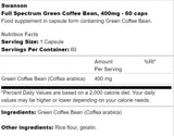 Boabele de cafea verde cu spectru complet 400 mg 60 capsule