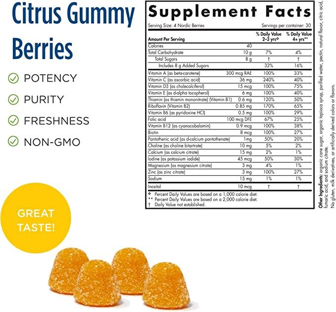 Nordic Berries Multivitamin - 120 de gumii