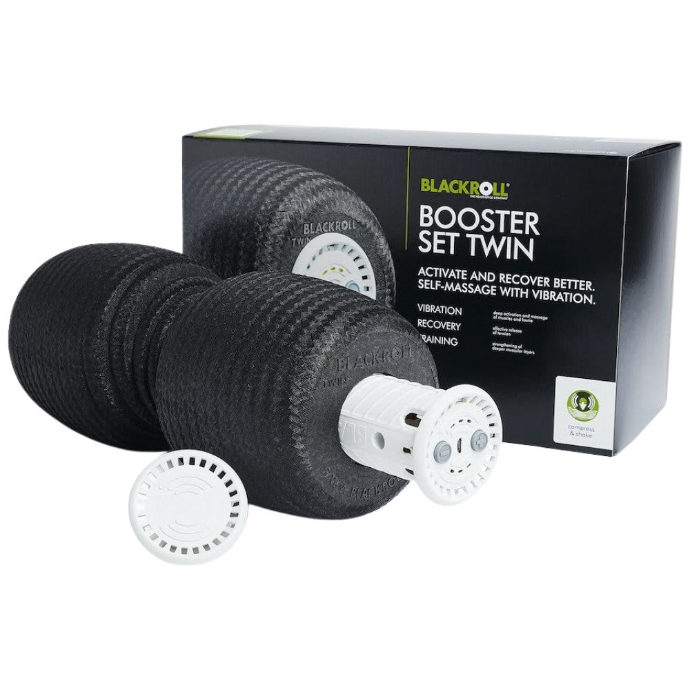 Blackroll® Booster Set Twin | Rolă de spumă asociată cu aparat de masaj