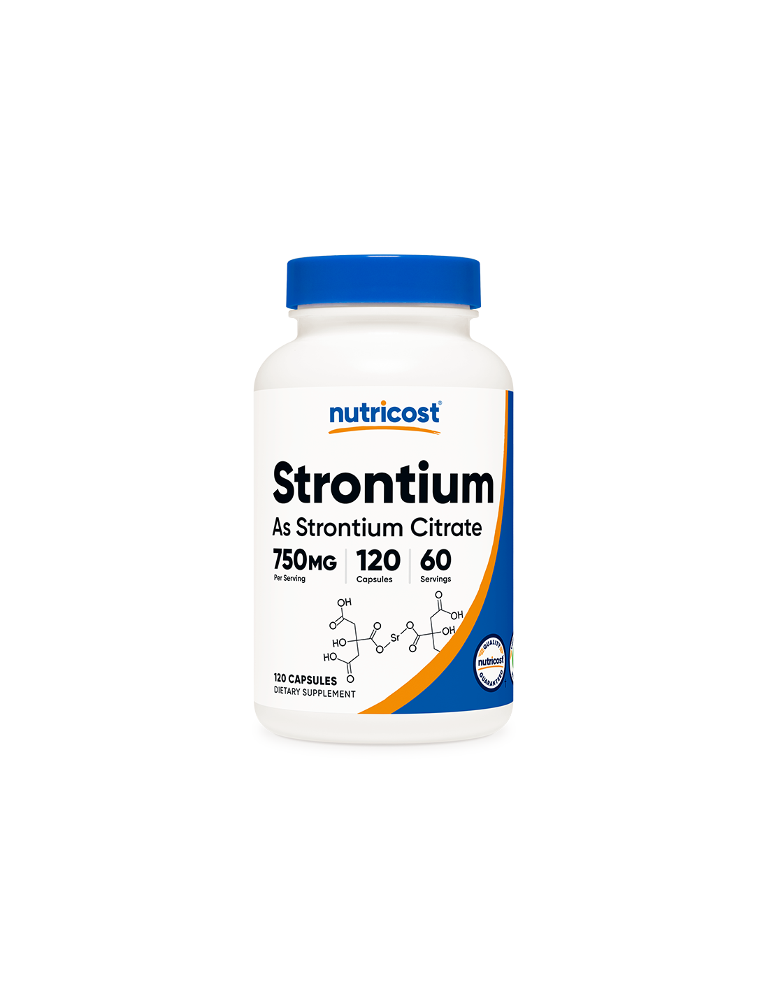 Oasele și Articulațiile - Stronțiu (citrat), 120 capsule Nutricost