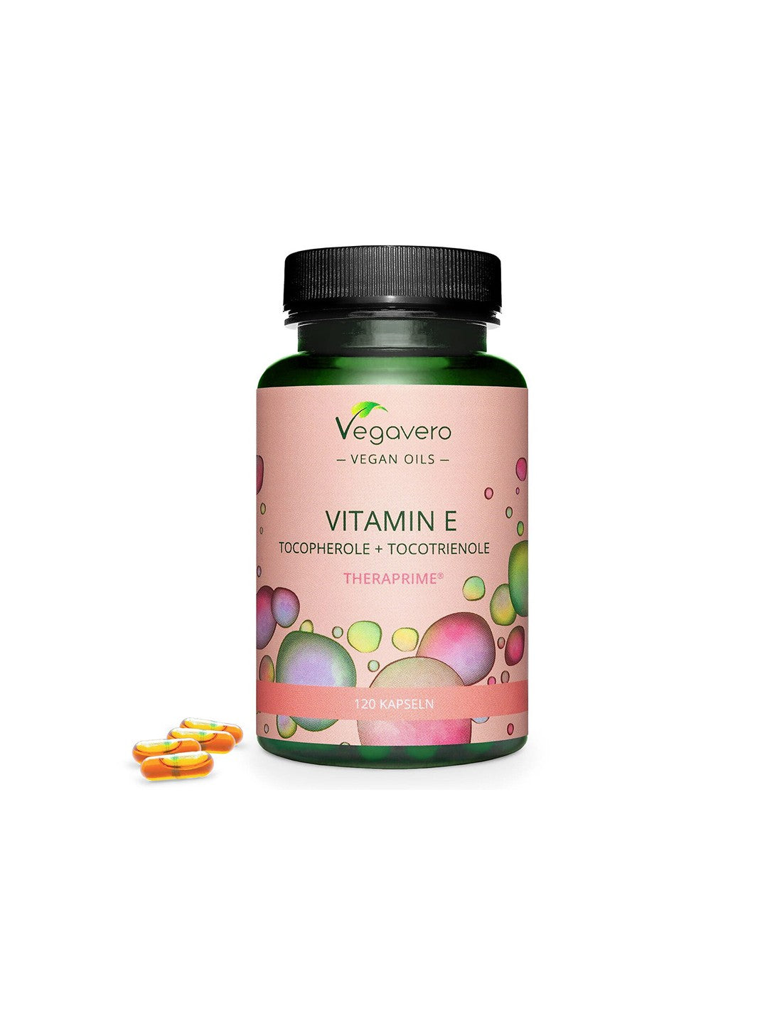 Vitamina E (amestec de tocoferoli + tocotrienoli) - Antioxidant, 120 capsule