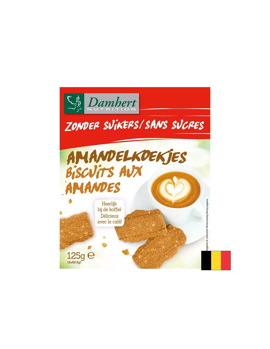 Biscuiți cu migdale (fără zahăr), 125 g