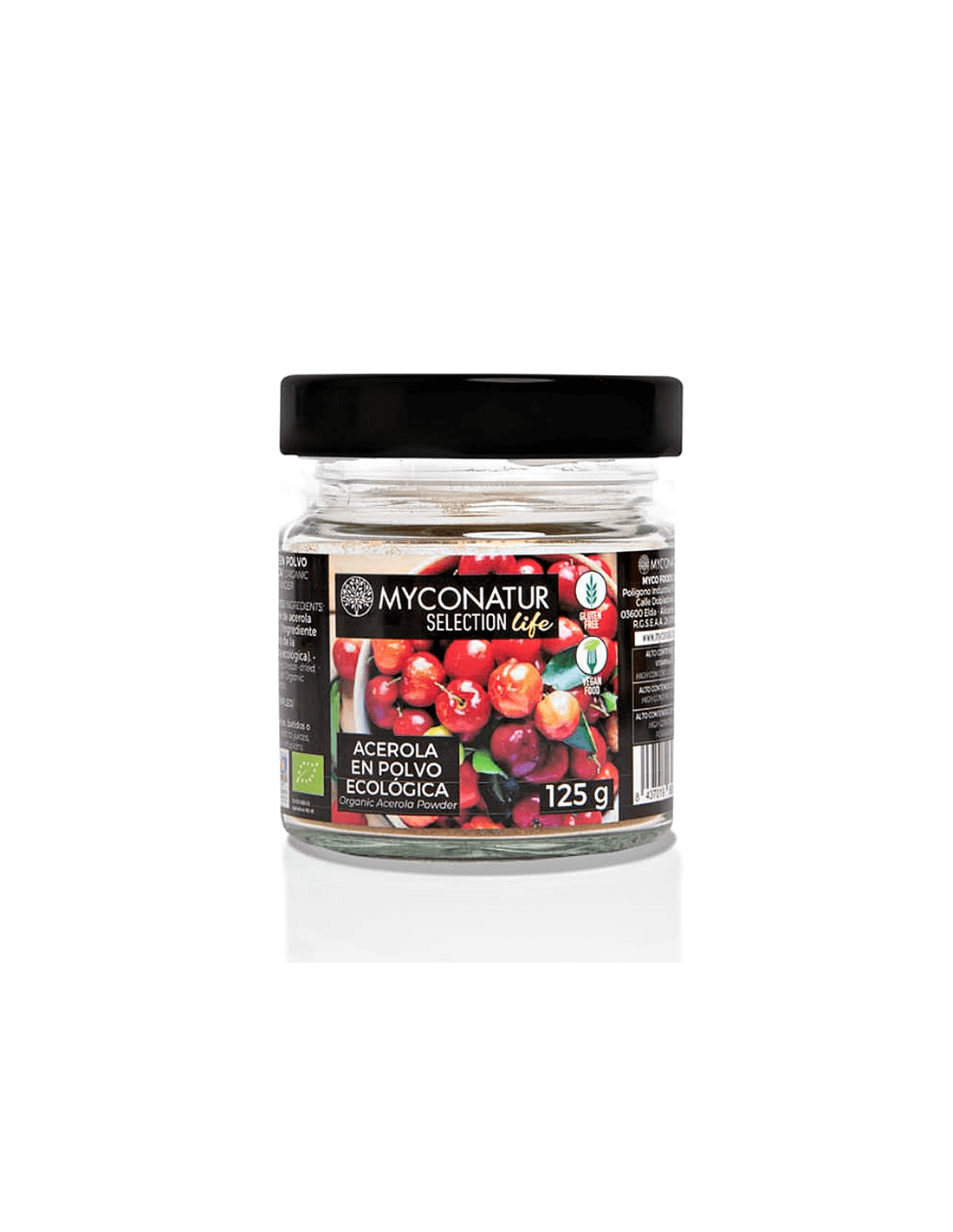 Imunitate - pulbere de Acerola Bio, 125 g Myconatur