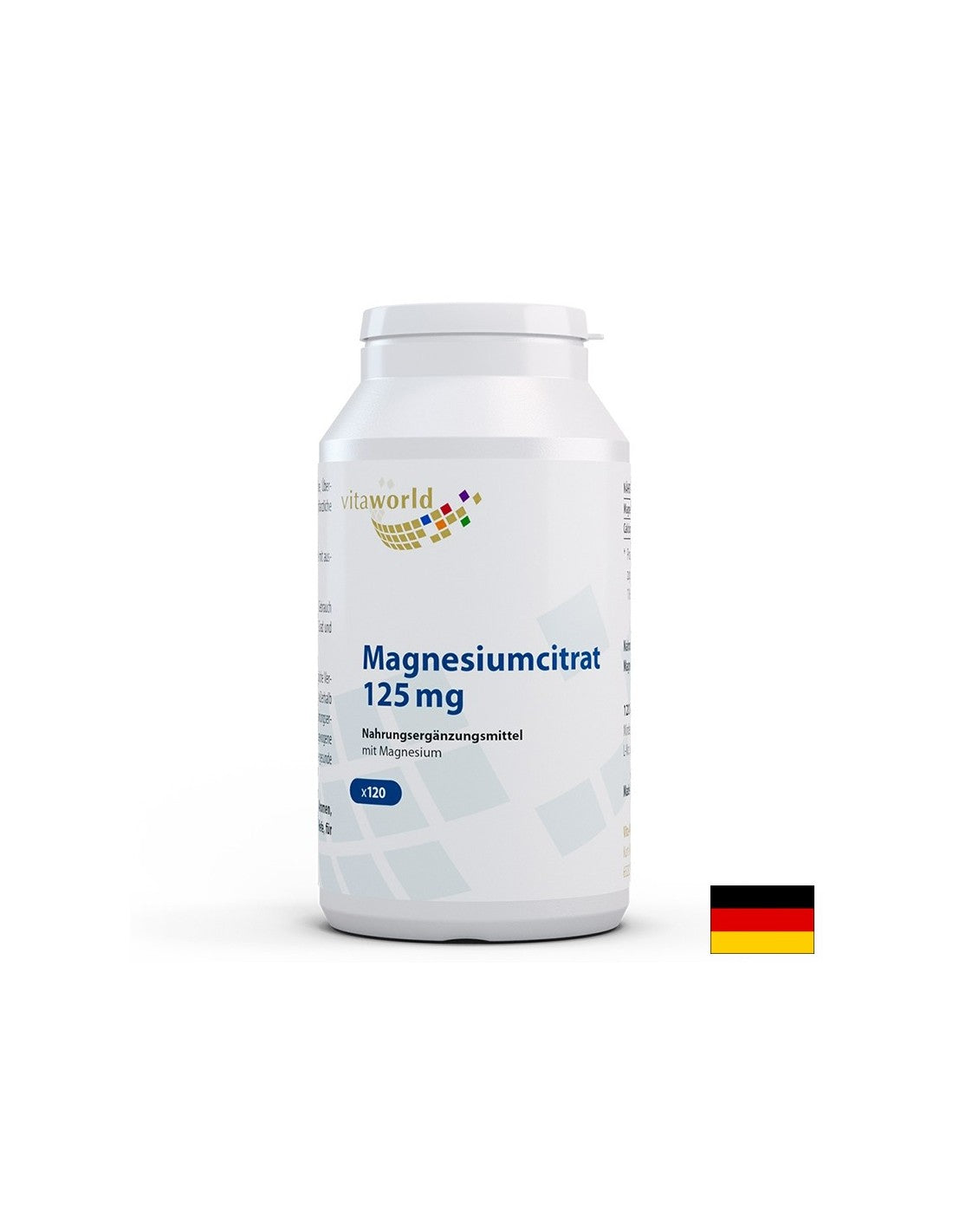 Sistem muscular, cardiac și nervos - magneziu (citrat), 125 mg (citrat) x 120 capsule
