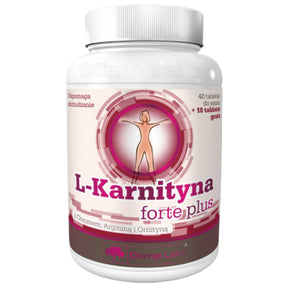 L-Carnitine Forte Plus 500 mg 40 Chewable tablets - Nutra Best Europe