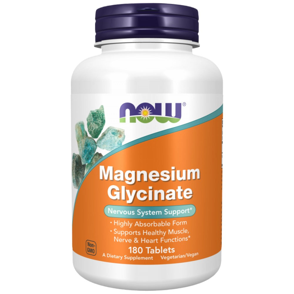 Glicinat de magneziu | Bisglicinat de magneziu foarte absorbabil - 180 comprimate