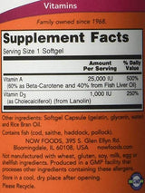 Vitamina A 25000 UI - 250 capsule de gel