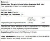 Citrat de magneziu super-rezistent 225 mg 240 tablete