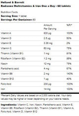 Radiance Multivitamine &amp; Fier | Una pe zi - 60 de tablete