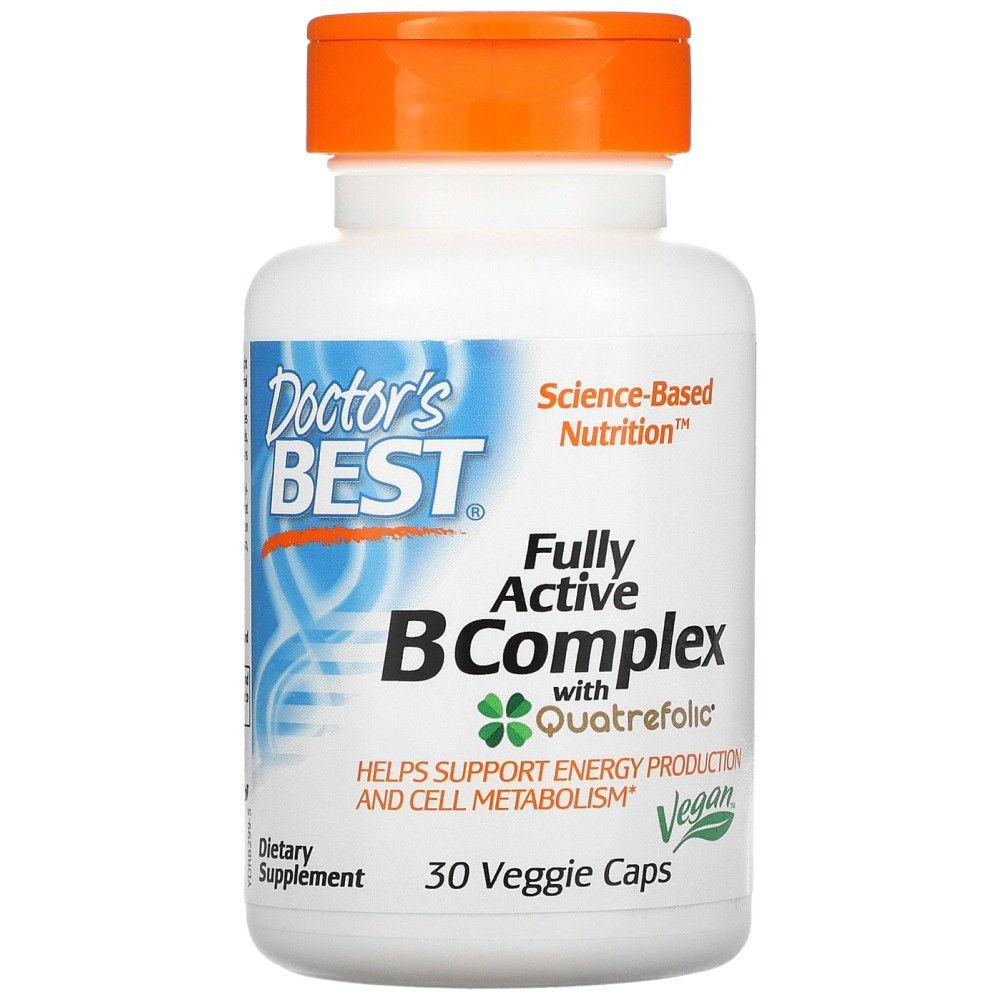 BEST Fully Active Complex B | cu Quatrefolic® - 30 capsule