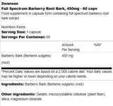 Full Spectrum Barberry Root Bark 450 mg 60 capsule