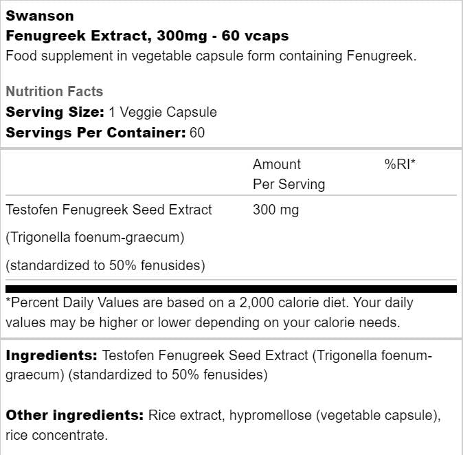 Extract de schinduf 300 mg | Testofen 60 capsule