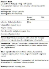 Luteină 10 mg | De la OptiLut - 120 capsule