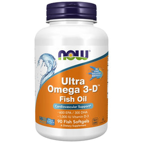 Ultra Omega 3-D with Vitamin D-3 - 90 Gel capsules - Nutra Best Europe