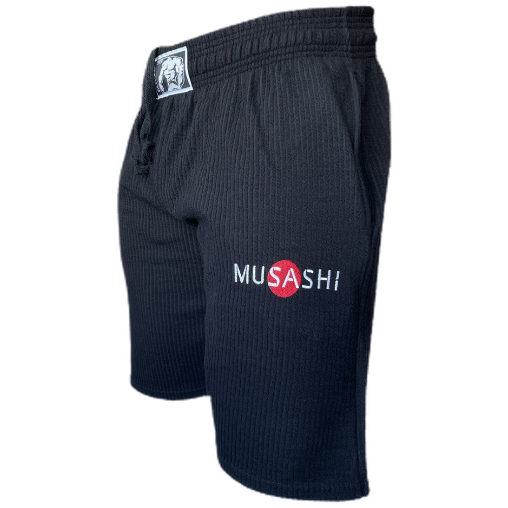 Pantaloni scurți sport - dungi negre / Pantaloni scurți de antrenament - negru