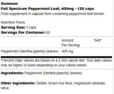 Full Spectrum Peppermint Leaf 400 mg 120 capsule